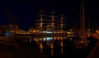Vessel Ship on aura river