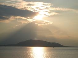 Golden Sea Evening Island