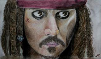 portrait of Jack Sparrow