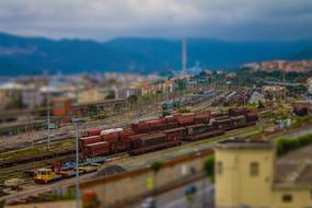 train Station Miniature Freight Yard