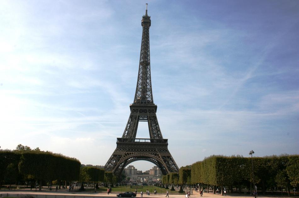 antique Eiffel Tower in Paris