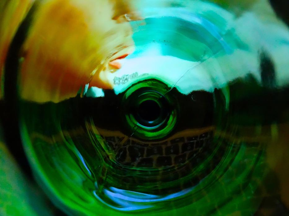 Glass Green Face