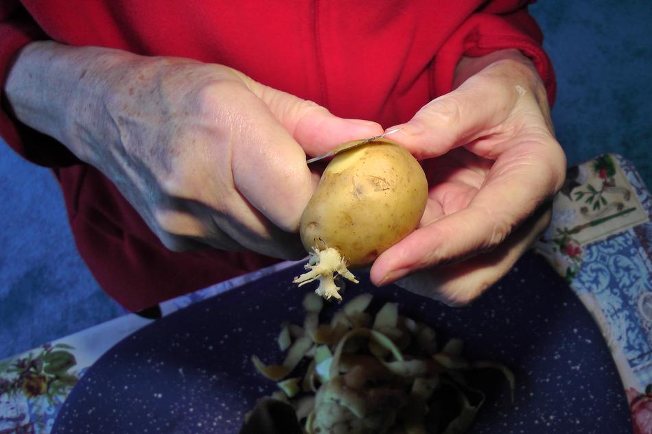 Potato Peel Hands