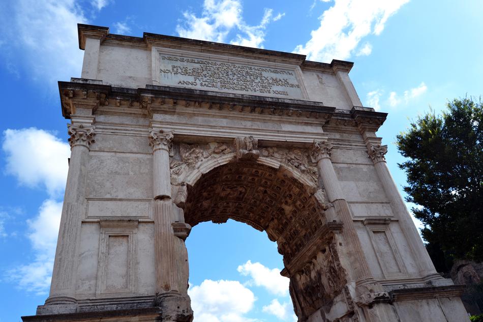 Arch Of Titus Square Rome