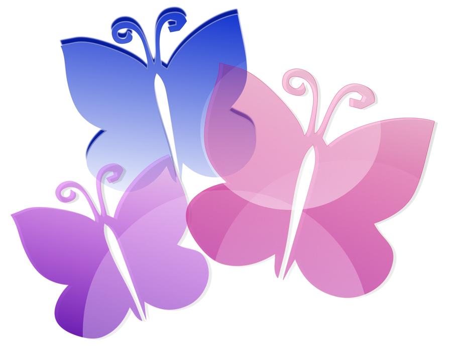 butterflies cute soft pink blue