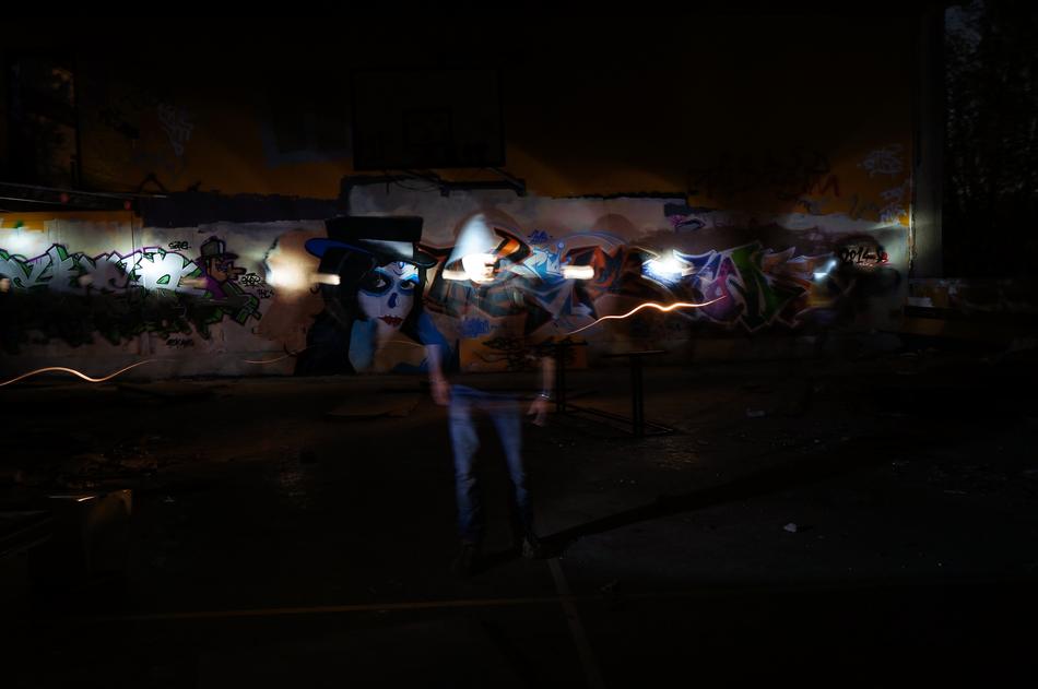 Ghost Abandoned Lightpainting
