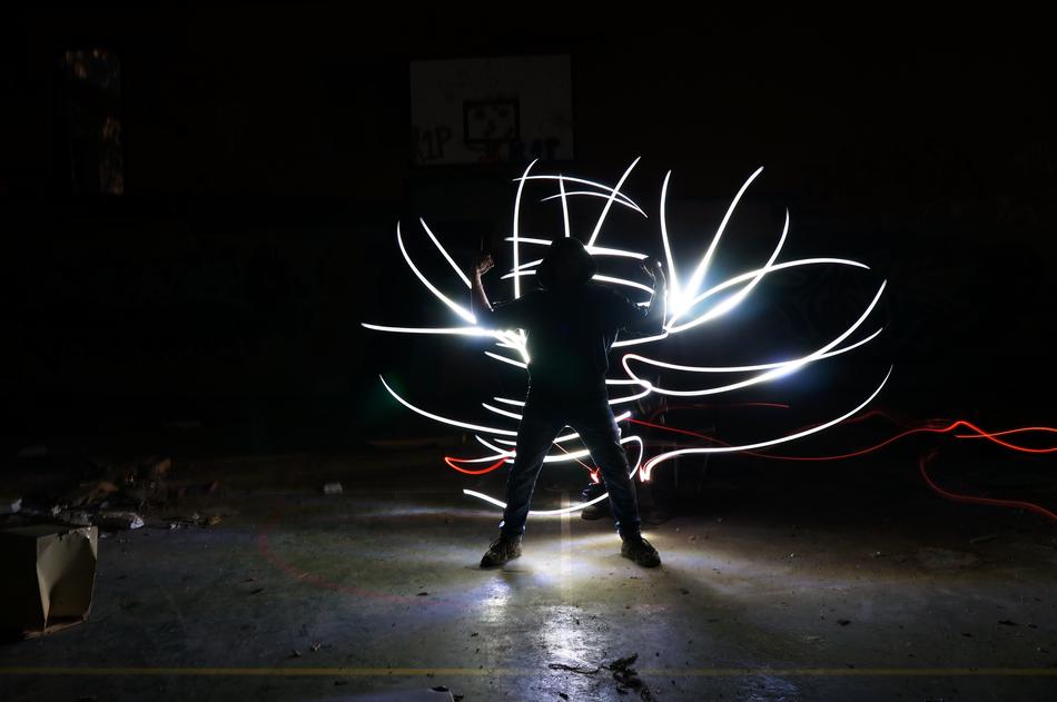 Ghost Abandoned Lightpainting