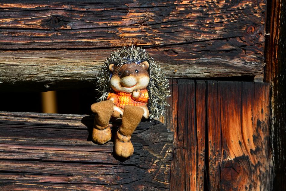 Hedgehog Figure Wood