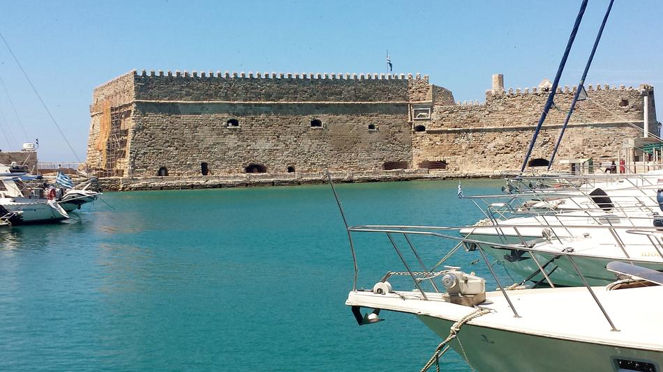 Heraklion Port Castle Island Of