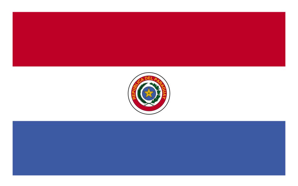 paraguay red blue flag nationality