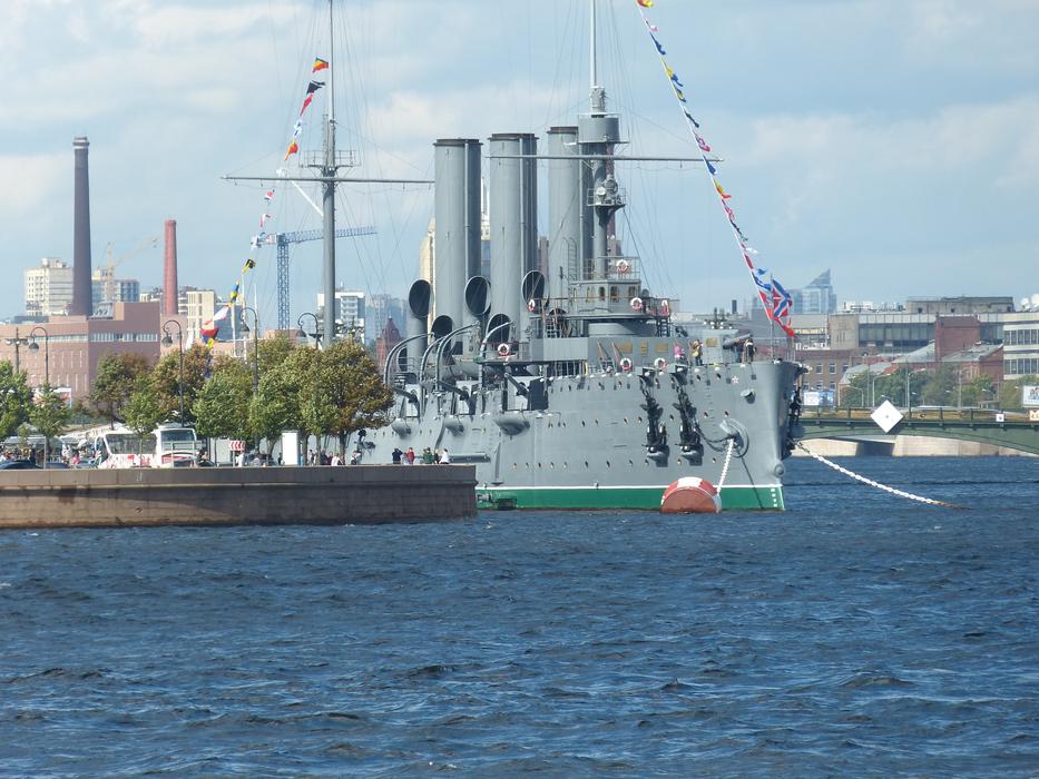 Warship Armored Cruiser in St petersburg