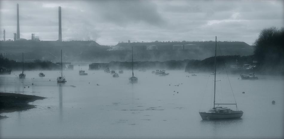 Mist Boats Water