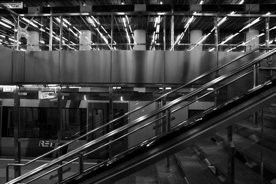Stairs Rotterdam Station Black