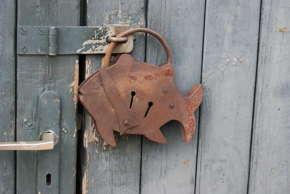 Castle Rust Padlock