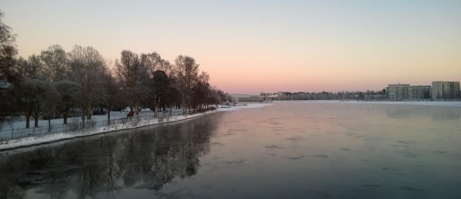 River Oulu at sunset