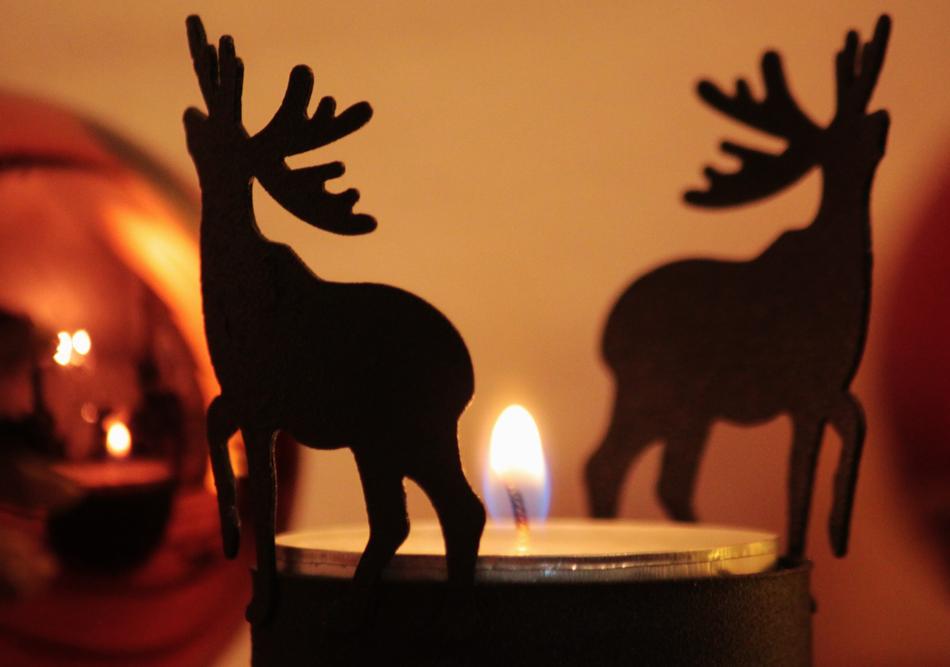 Candle Reindeer Christmas