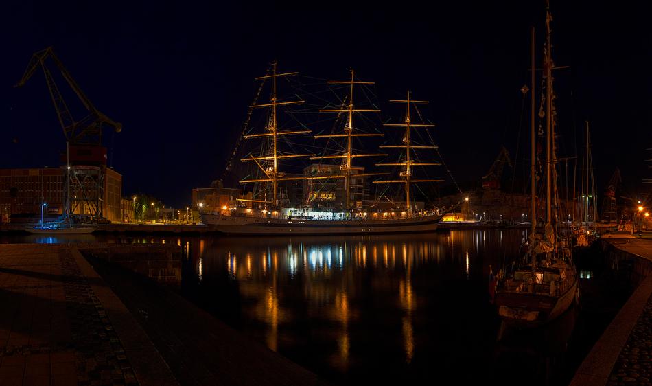 Vessel Ship on aura river