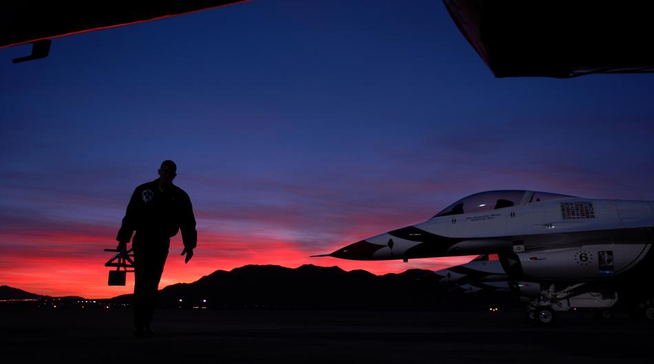 Military Airman Flight Preparation
