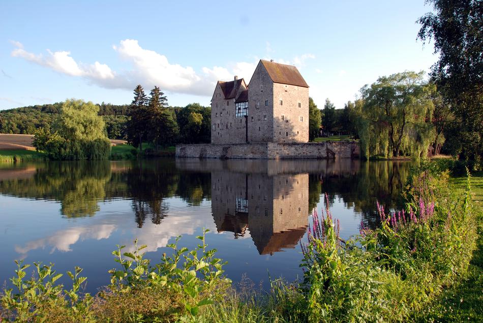 Historic Brennhausen Castle by the Water