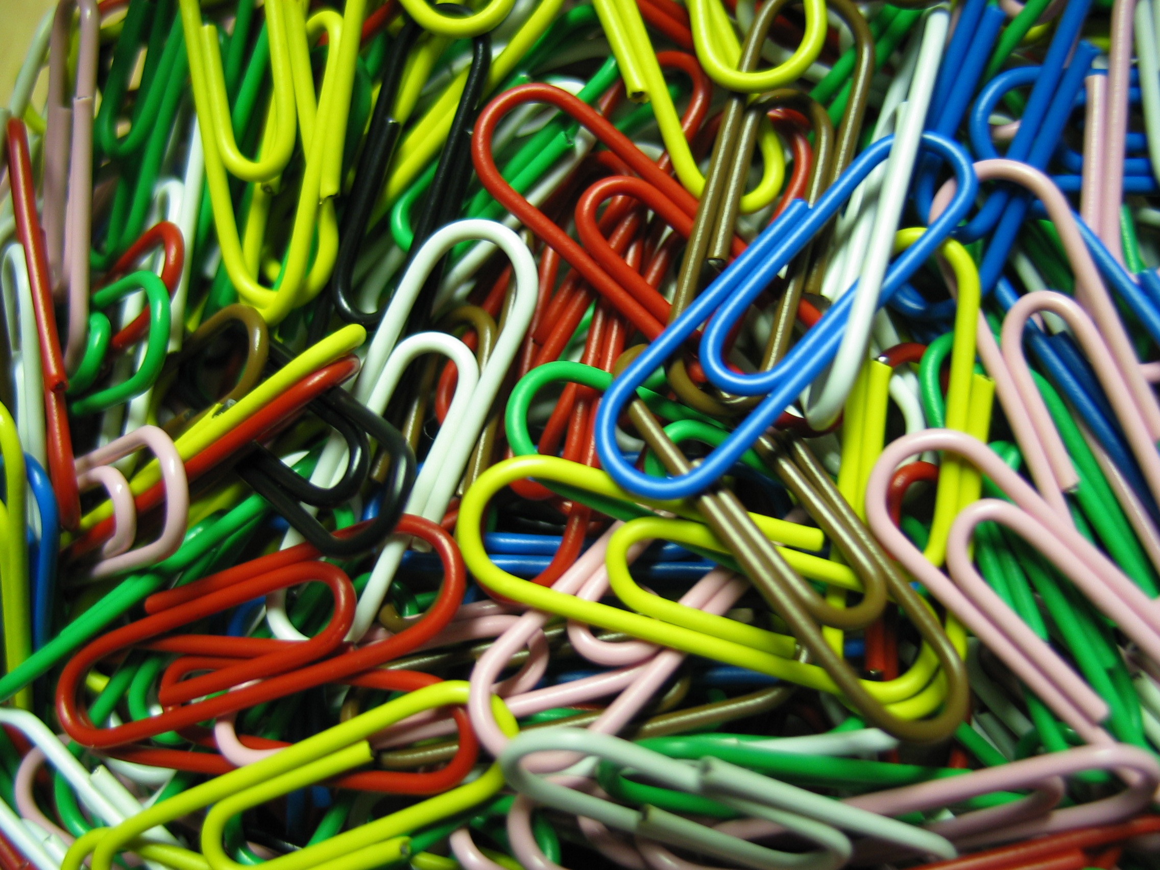 Paper Clips Bulk Colors free image download