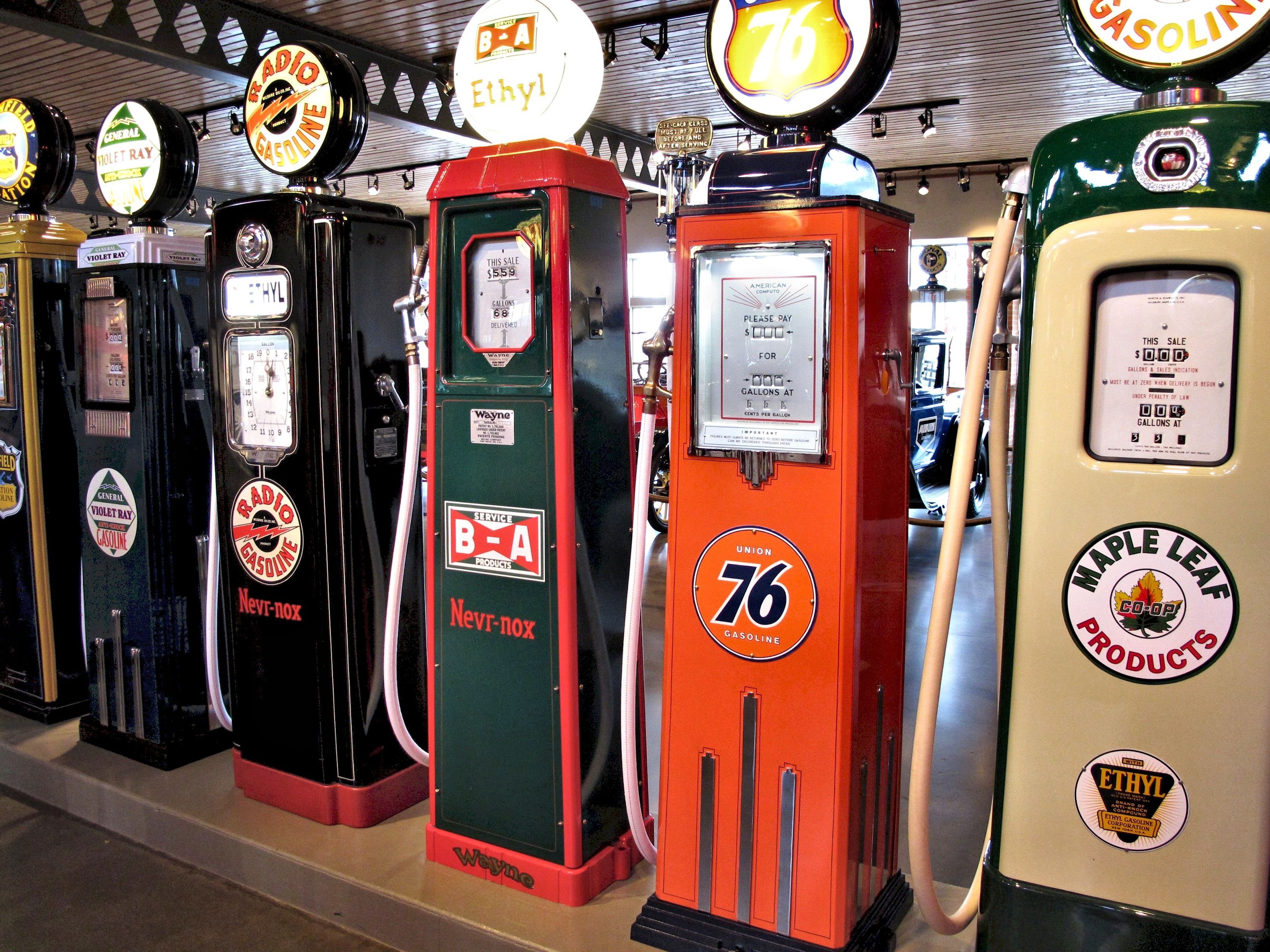 Antique Gasoline Pumps Petrol free image download