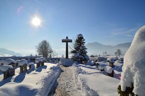 Cemetery Graves Cross