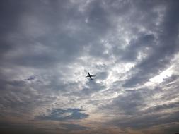 Plane Take Off Cloudy