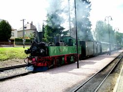 Steam Locomotive passenger Train