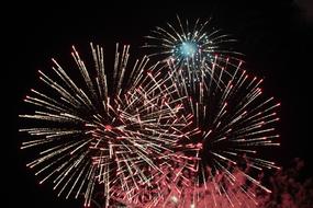 red New YearS Eve Fireworks