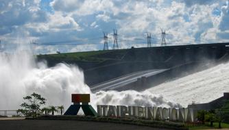 Itaipu Spillway Water