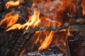 Campfire Flames Fireplace Light A