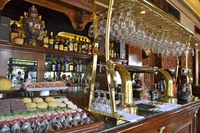 bar with sweets and drinks