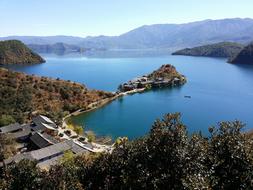 The Scenery Lugu Lake Overlooking