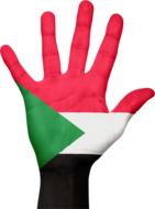 sudan flag hand national symbol