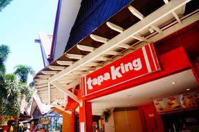 red cafe sign