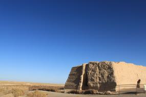 Ancient rock lit by the sun