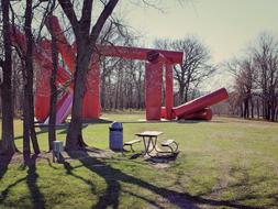 Sculpture Shadow Trees Out