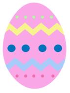 easter egg pink chevron