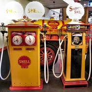 Shell Gasoline Pumps Antique