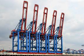 Harbour Cranes Port Hamburg