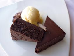 Chocolate Cake Brownie Ice