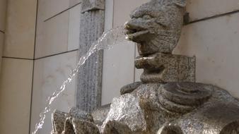 water Fountain sculpture in Park