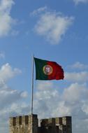 Flag Portugal Castle