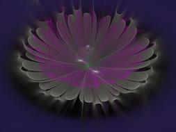 fractal render 3d flower