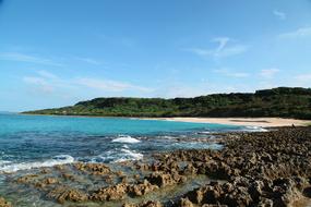 Taiwan Coastline Blue Sky And