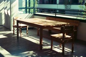 Wood Table Chairs