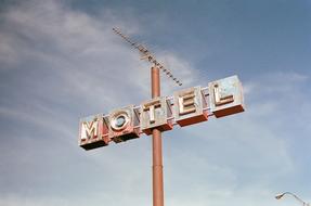 Motel Sign Pole