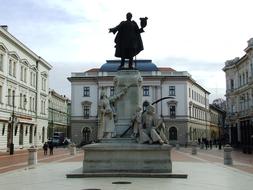 beautiful monument in the center of the city