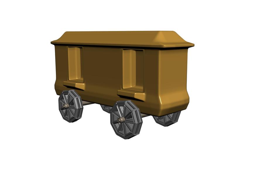 train 3d wagon