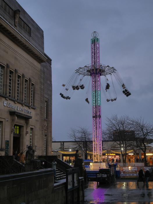 Huddersfield Library Skyride Art